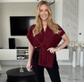Ronina mellény– Kötött női mellény bordó – Innova Fashion – 2. kép